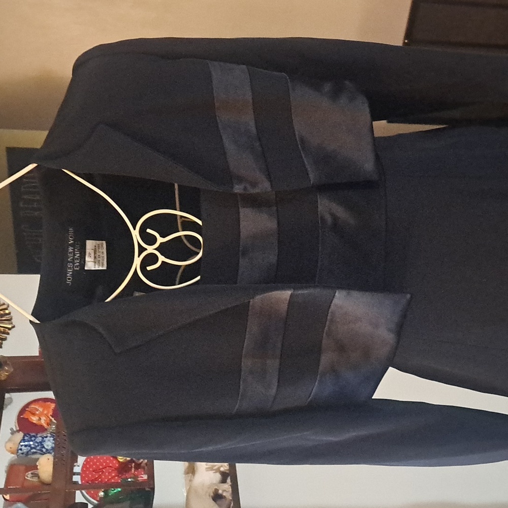 Vintage Jones New York Evening LBD With Cropped Jacket, Sz 2
